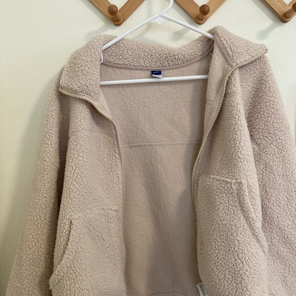 Old Navy Cream Sherpa Jacket